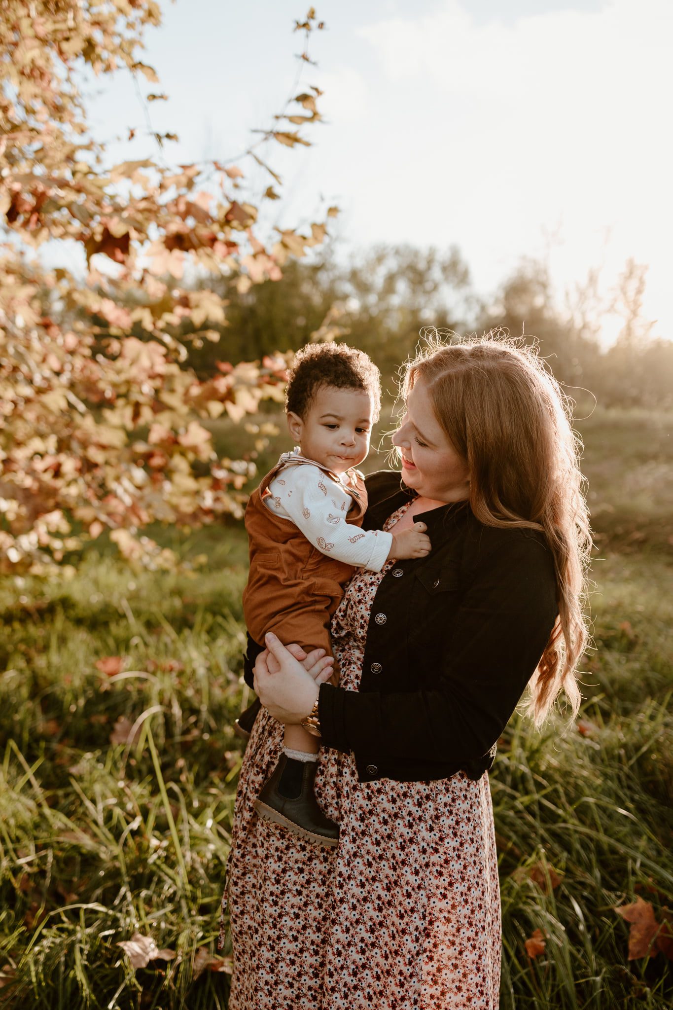 Séance photo d'automne à pau maman&bébé