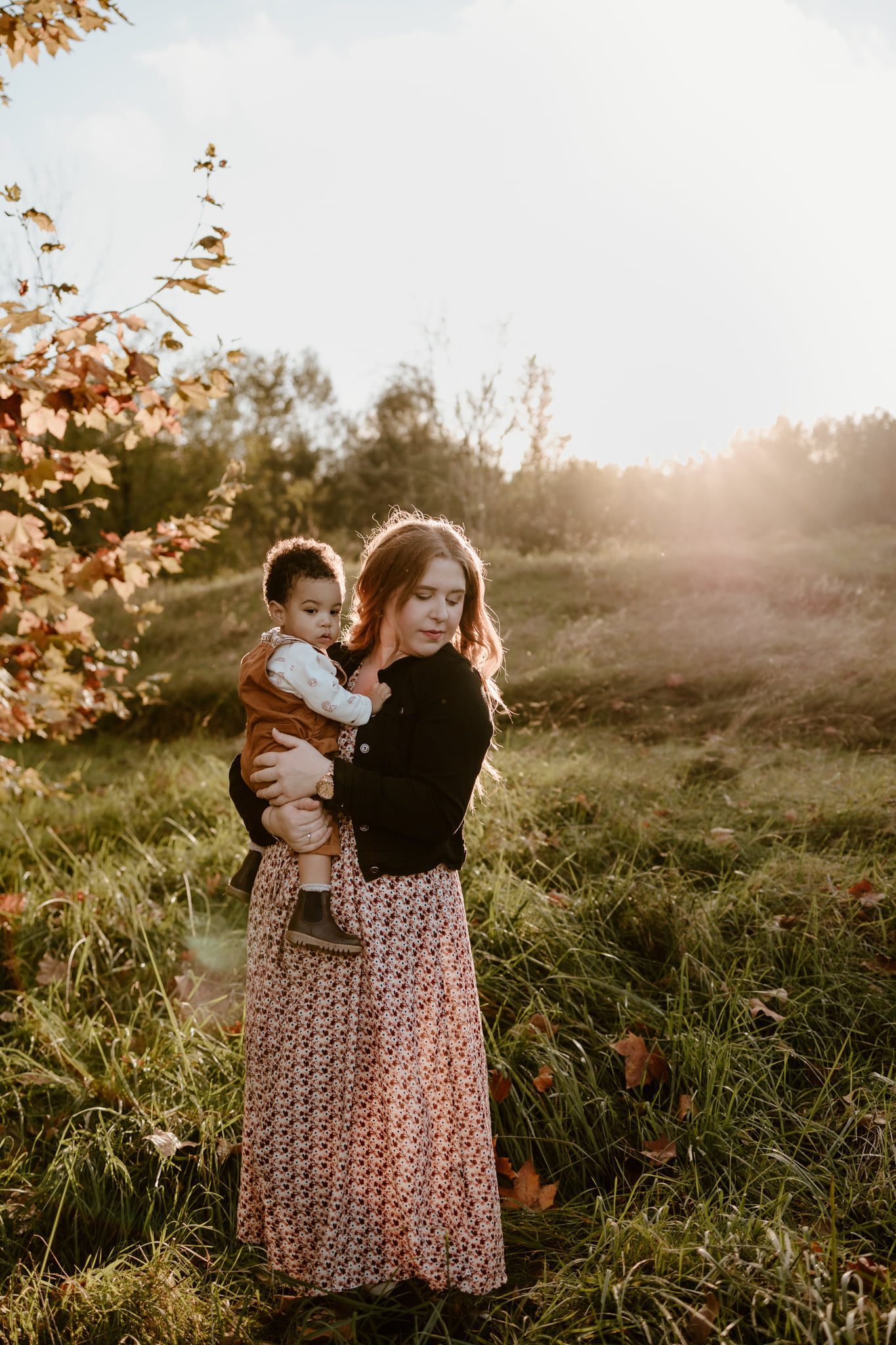 Séance photo d'automne à pau maman&bébé