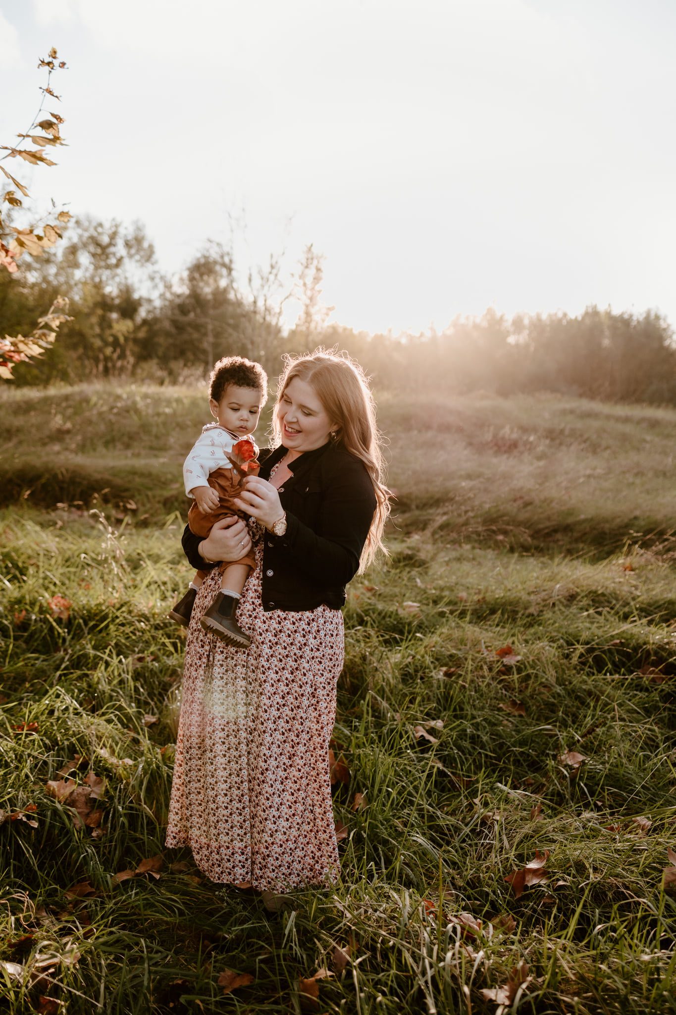 Séance photo d'automne à pau maman&bébé