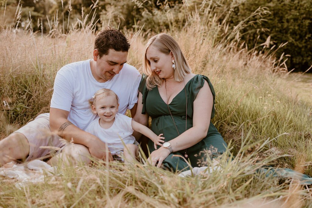 séance photo famille avec un bambin