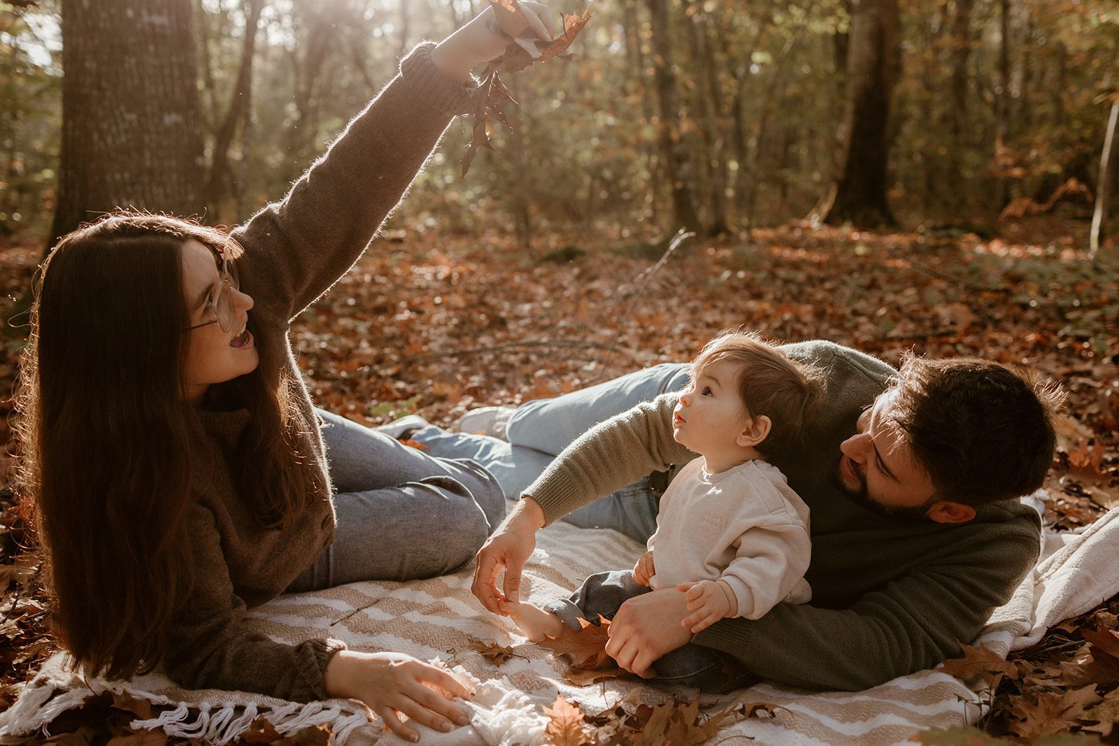 séance photo famille au bois de Pau (forêt de Bastard) par Marine Delforge photographe